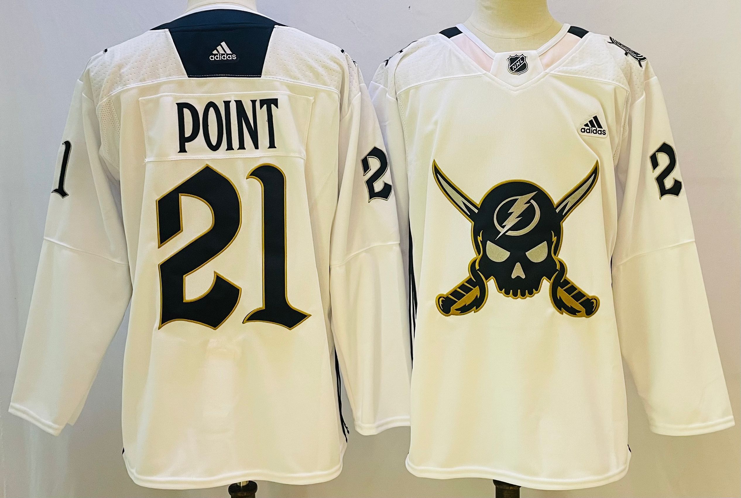 Men Tampa Bay Lightning #21 Point White 2026 Adidias NHL Jersey style 001